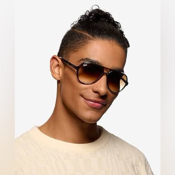 Ray-Ban Cat 5000 Aviator RB4125 Havana Gradient Brown 710/51 59-13-140 - Picture 14 of 14